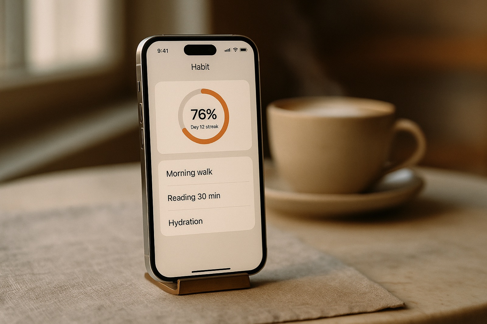 A finished habit tracker app