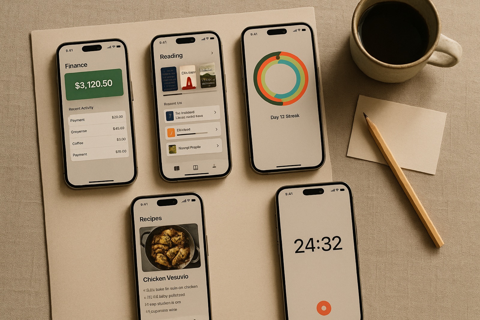 Five finished iOS apps